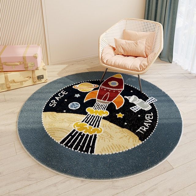 Children's Room Round Cashmere Rug - product image 3