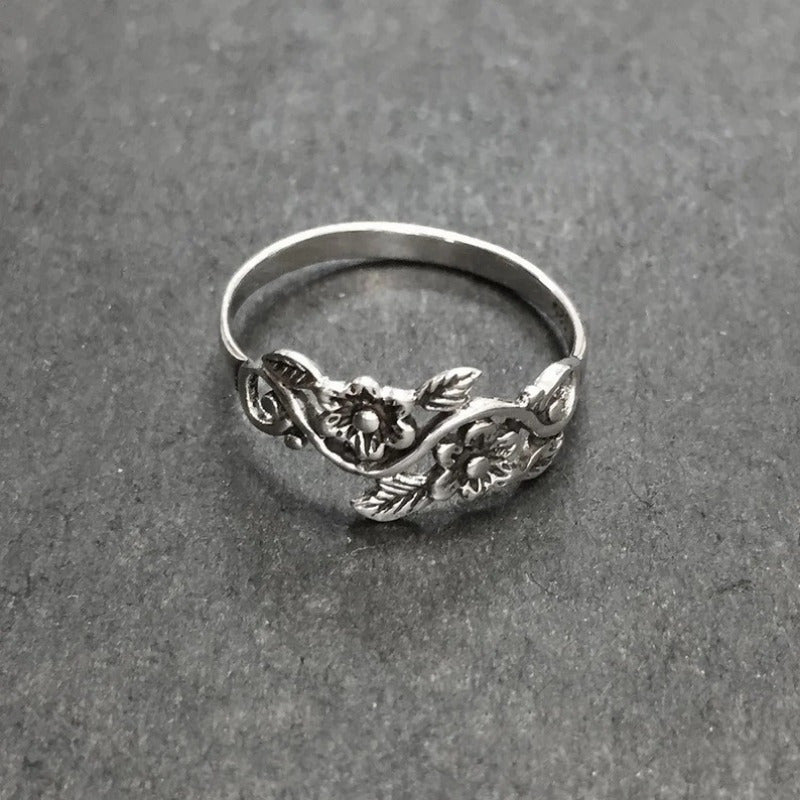 Vintage Flower Alloy Ring Women's - product image 2