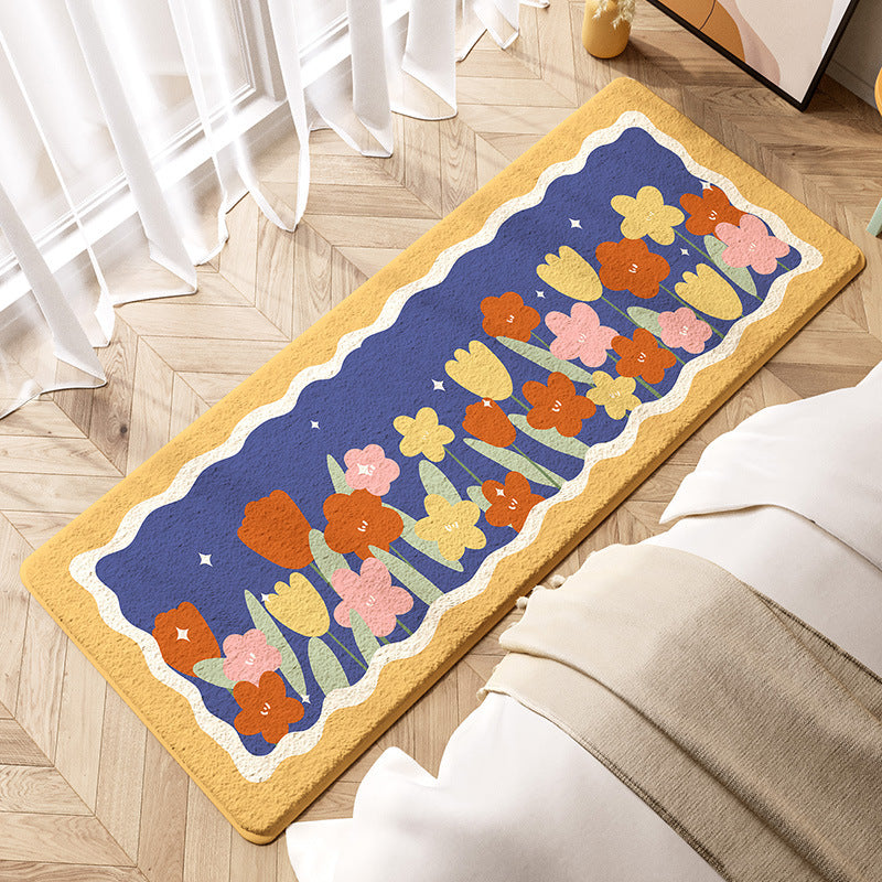 Strip Bed Rug For Bedroom