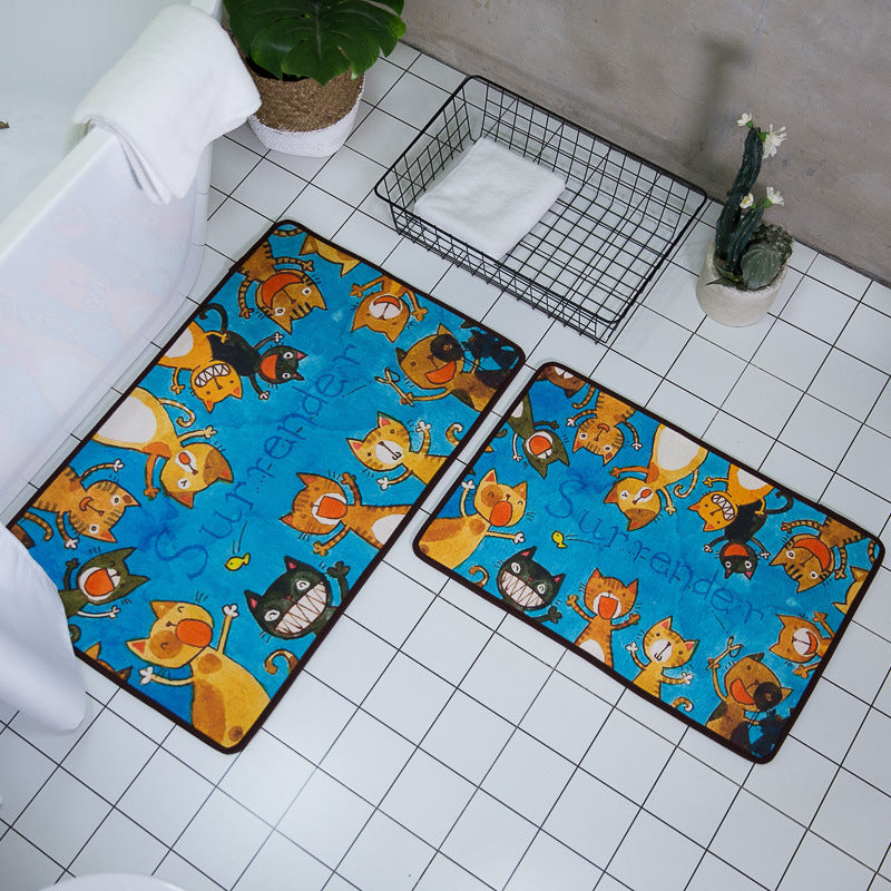 Cute Cat Entrance Doormat Living Room Rug - product image 4