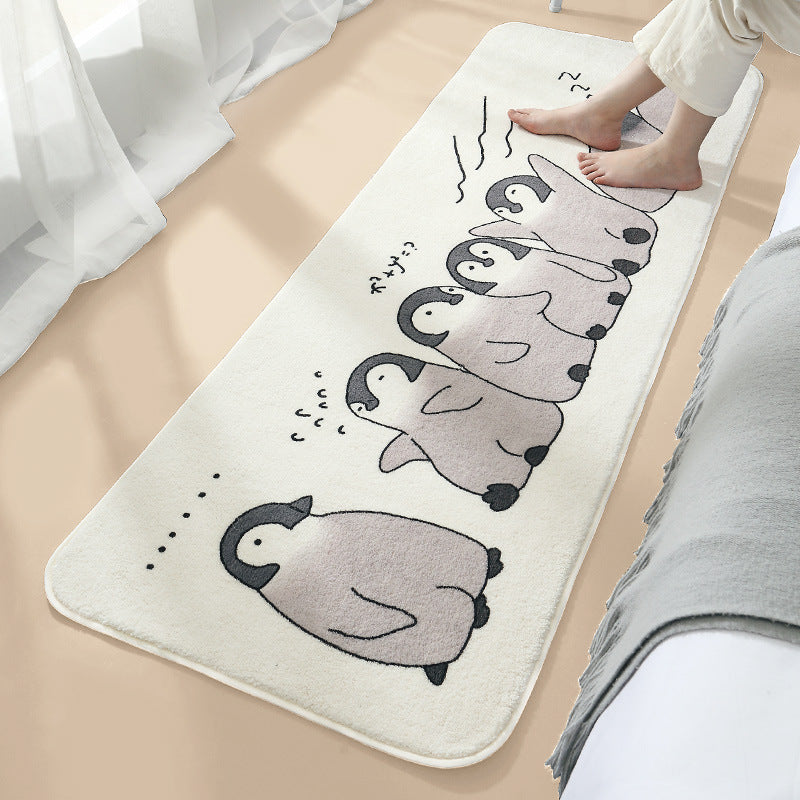 Bedroom Bedside Blanket Long Bed Cartoon Rug Bathtub Non-Slip Mat