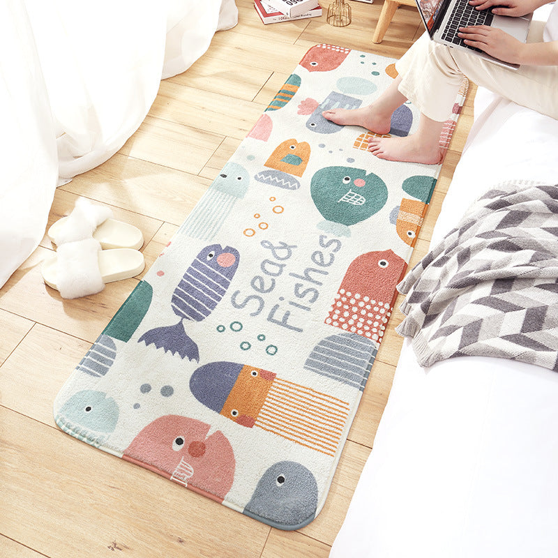 Bedroom Bedside Blanket Long Bed Cartoon Rug Bathtub Non-Slip Mat - product image 5
