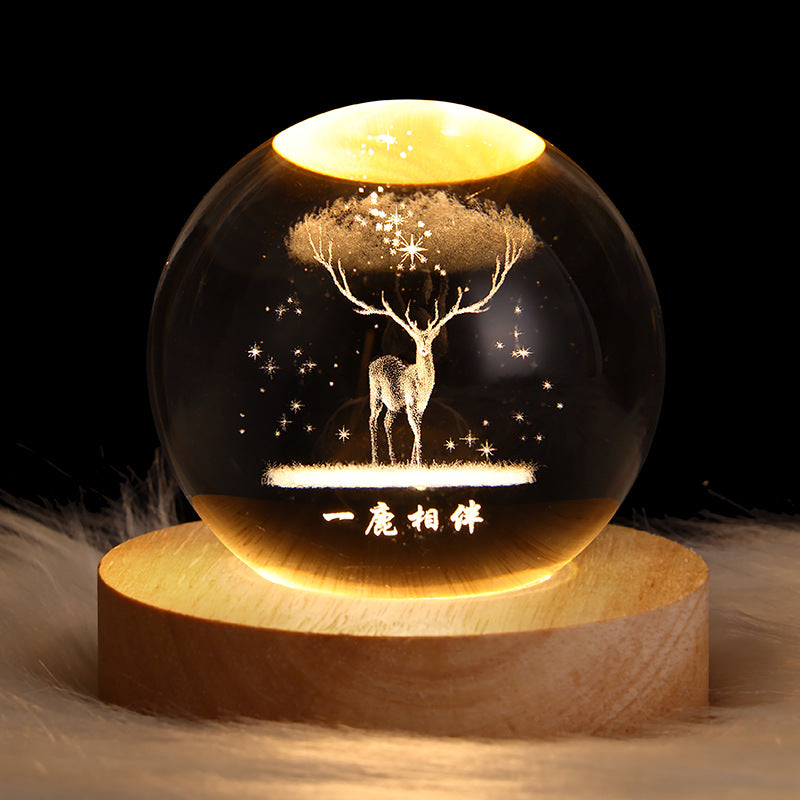 3D Planet Crystal Ball Night Light - product image 6
