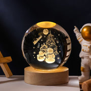 Snowman 6cm Crystal Ball