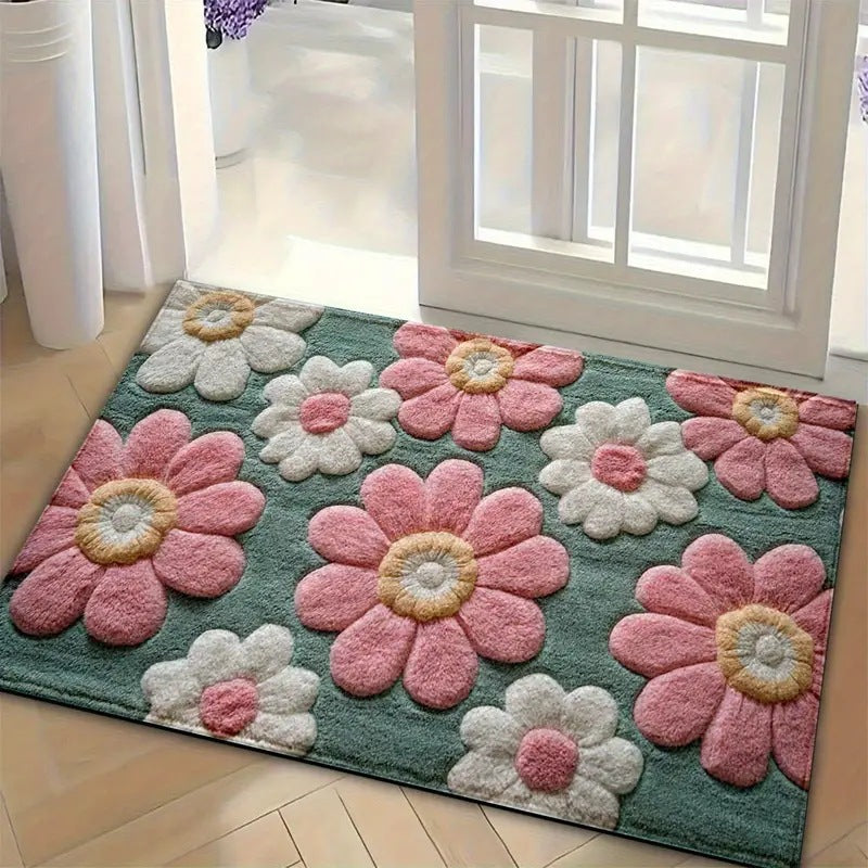Living Room Entryway Faux Cashmere Rug