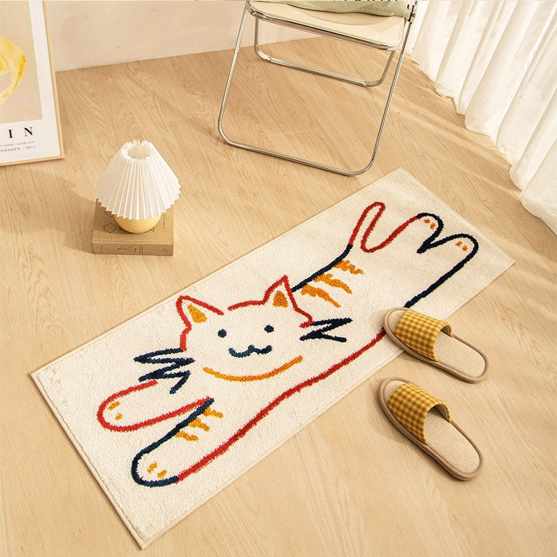 Bedroom Cartoon Pattern Bedside Rug Washable - product image 5