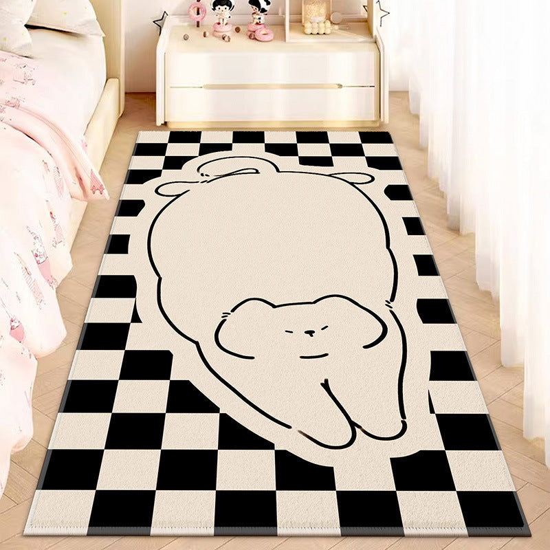 Cartoon Cute Animal Faux Cashmere Rug