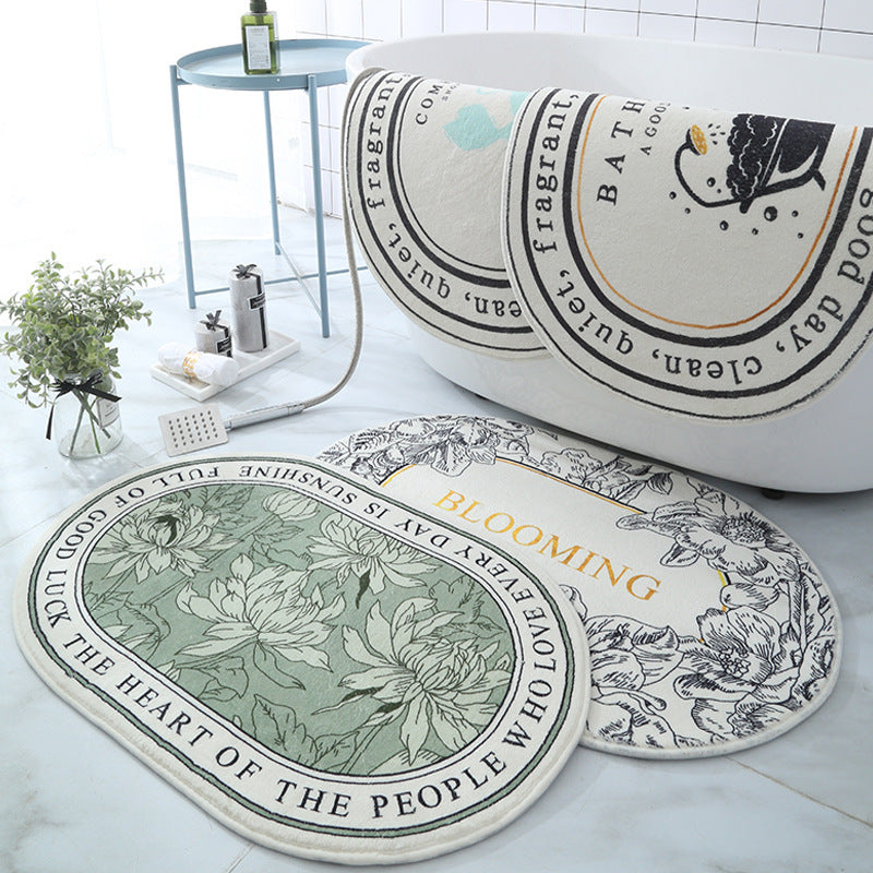 Oval Thickened Cashmere Absorbent Non-slip Rug - product image 9