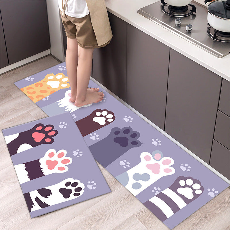 Cartoon Floor Mat Kitchen Strip Rug Simple - product image 25