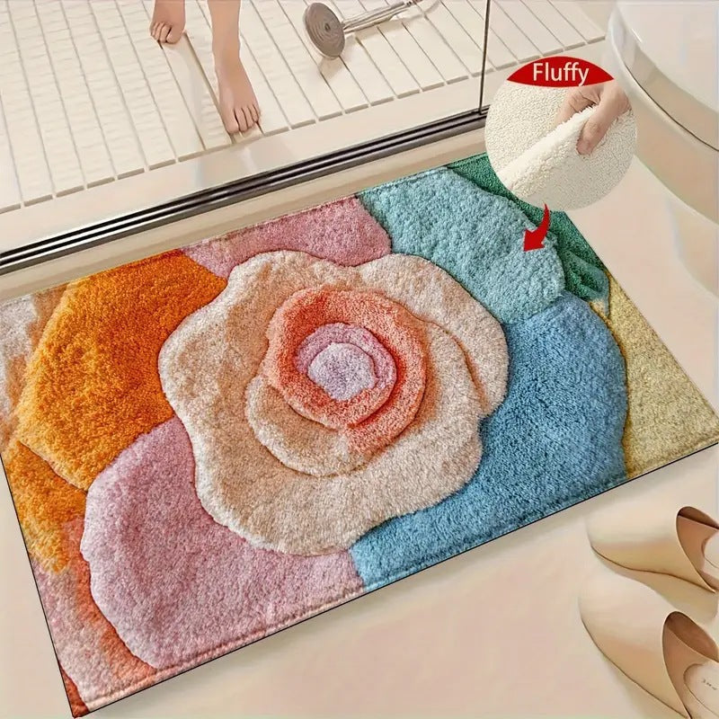Living Room Entryway Faux Cashmere Rug