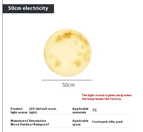 Waterproof Outdoor Moon Light