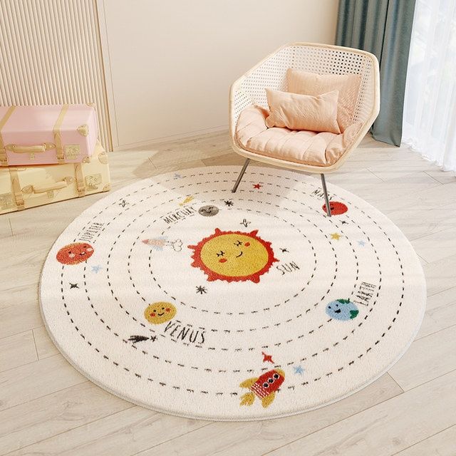 Children's Room Round Cashmere Rug - product image 2