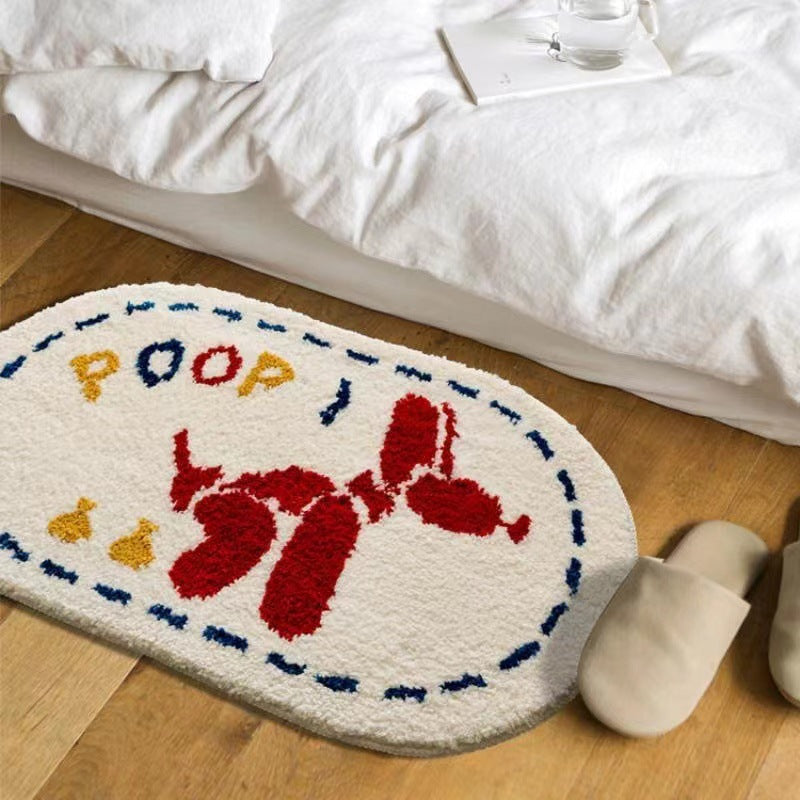 Cute Cartoon Cashmere Rug Bathroom Absorbent - product image 3