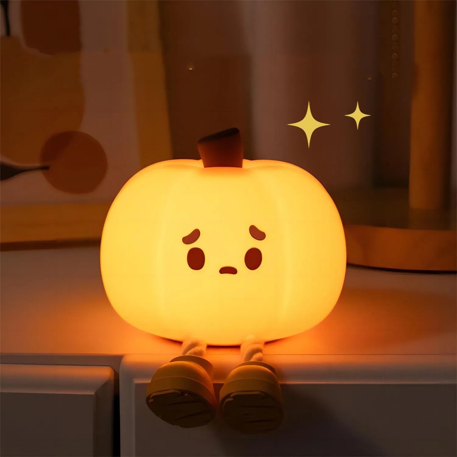 Rechargeable Silicone Pumpkin Night Light