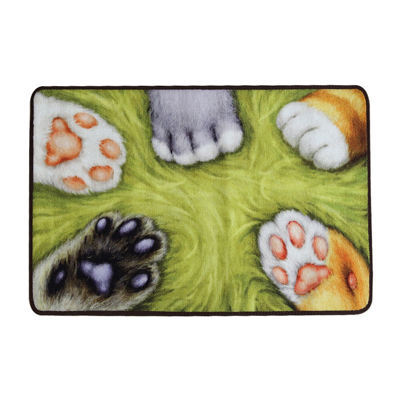 Cute Cat Entrance Doormat Living Room Rug