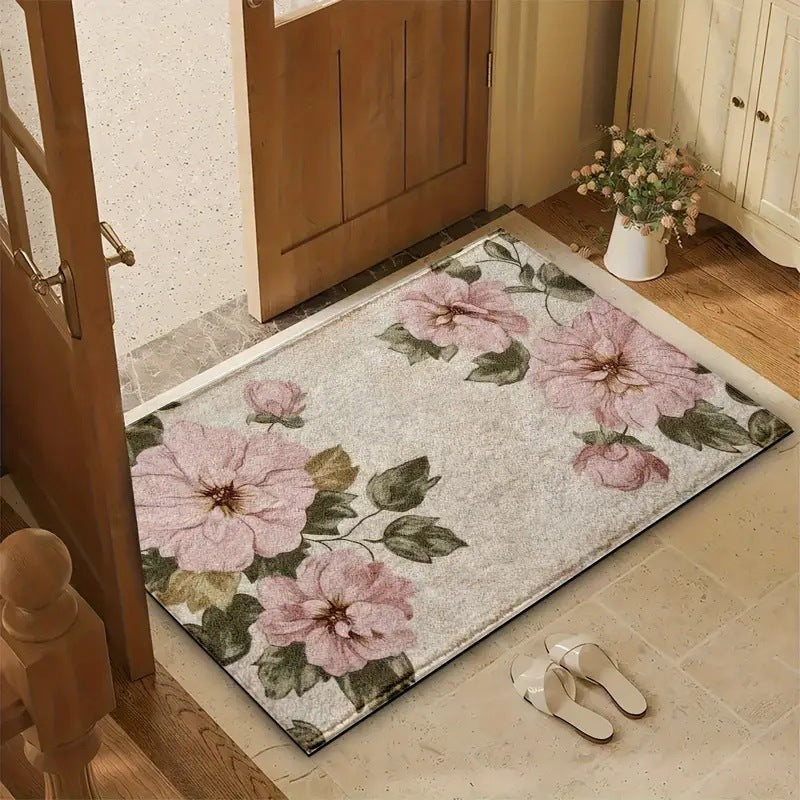 Living Room Entryway Faux Cashmere Rug