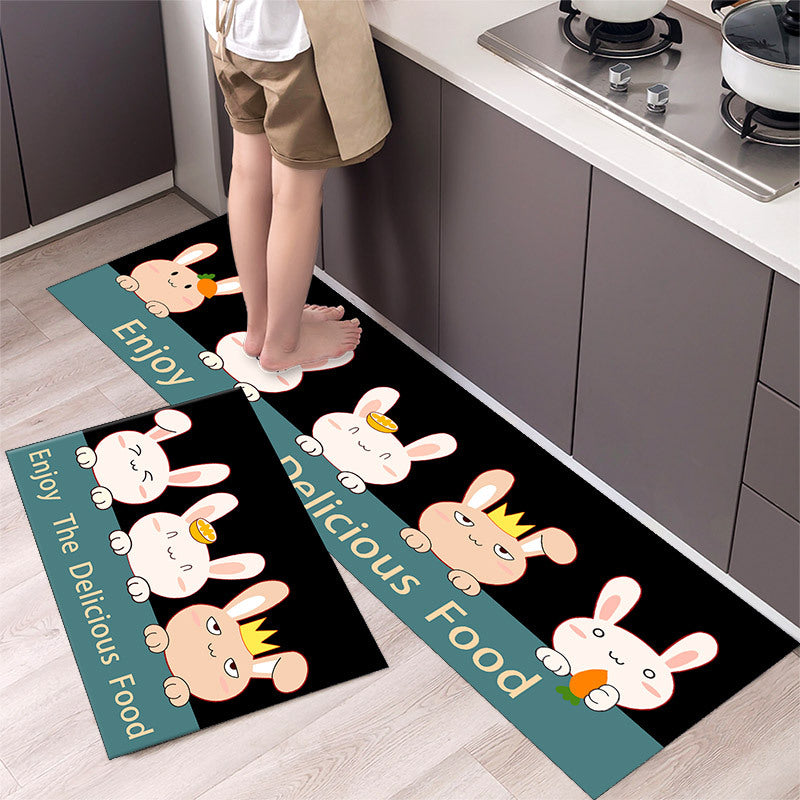 Cartoon Floor Mat Kitchen Strip Rug Simple - product image 19