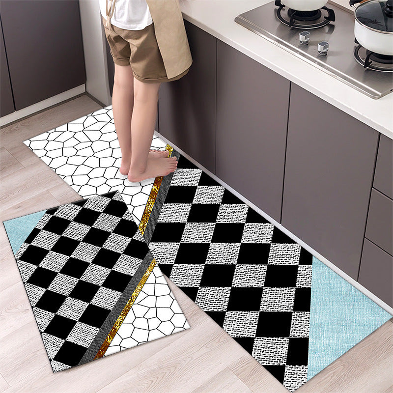 Cartoon Floor Mat Kitchen Strip Rug Simple - product image 7