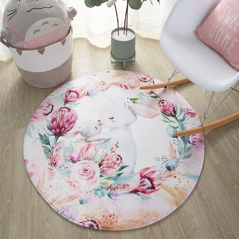 Printed Round Rug Living Room Cartoon - product image 2