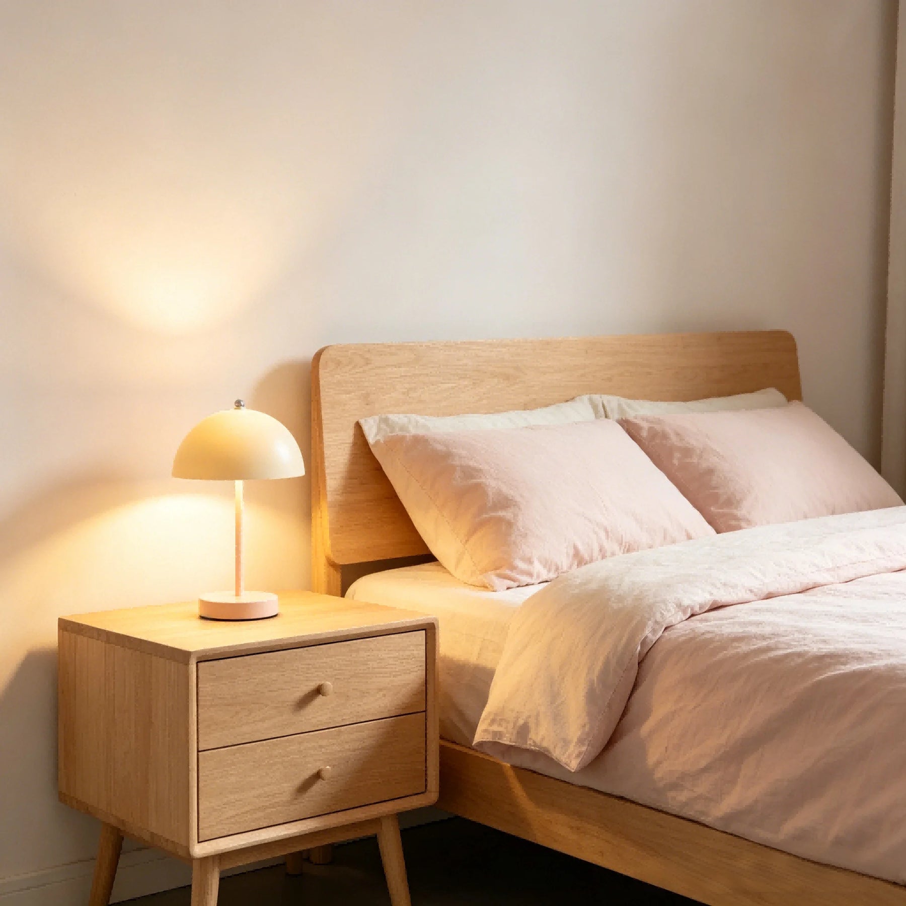 Mushroom Bud Nordic Ins Style Minimalist Bedside Bedroom Desk Wedding Decorative Ambient Night Small Table Lamp