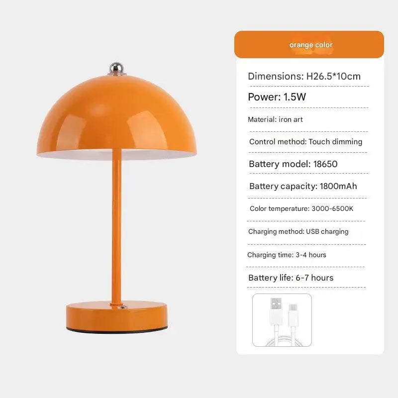 Mushroom Bud Nordic Ins Style Minimalist Bedside Bedroom Desk Wedding Decorative Ambient Night Small Table Lamp
