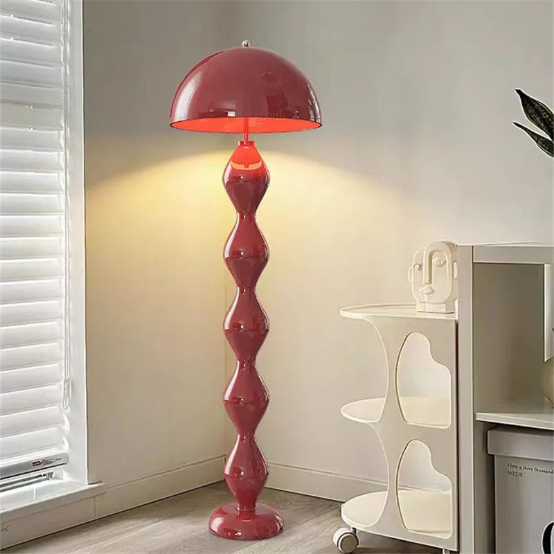 Scandi Macaron Floor Lamp Simple Dimmable Mushroom Lamp Living Room Exhibition Hall Designer Sofa Side Premium Floor Lamp