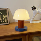 Bedroom Living Room Dining Room Outdoor Rechargeable Mushroom Table Lamp LED Touch Switch Small Mushroom Night Light
