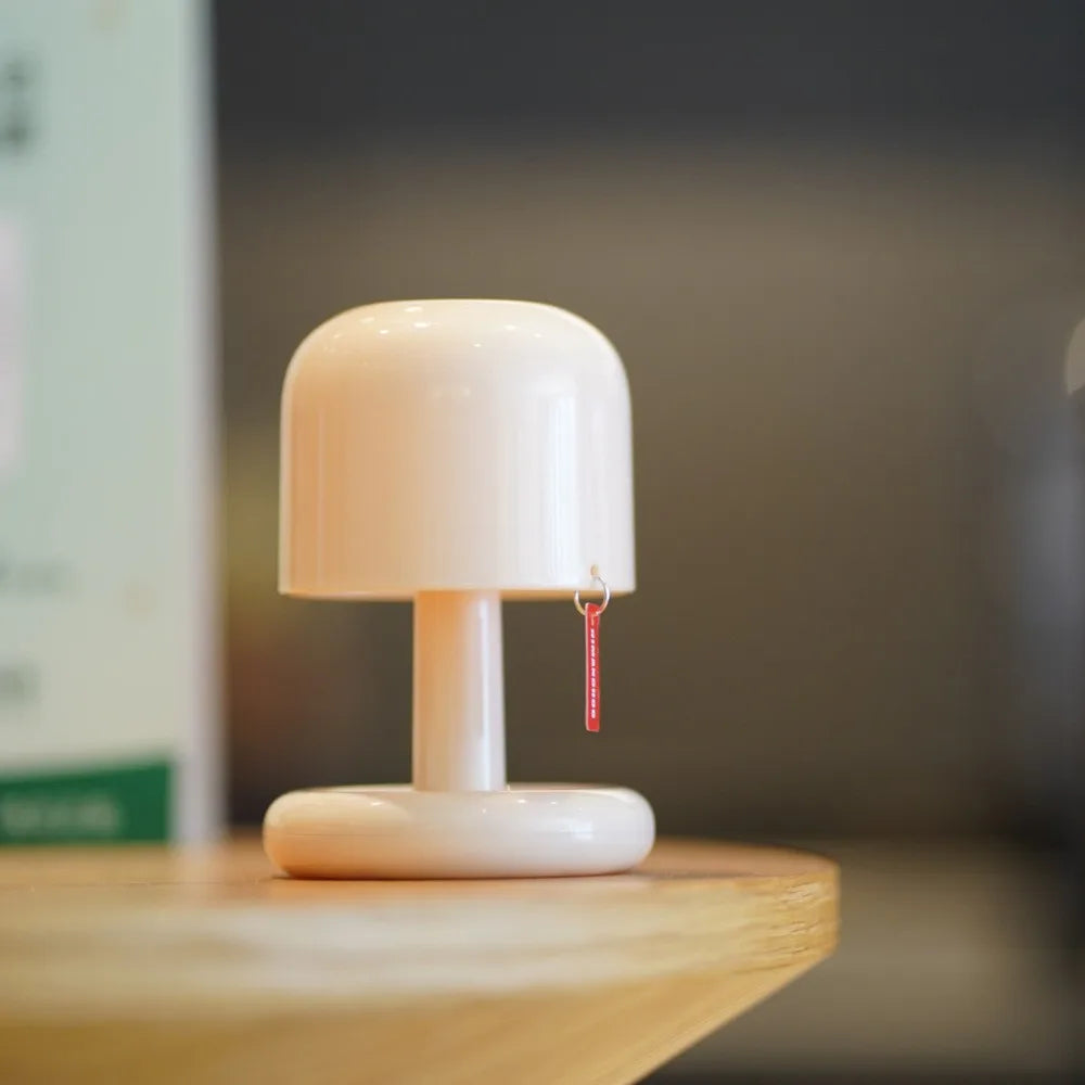 Sunset Night Lamp Mini Desktop Creative USB Rechargeable Mushroom Style Led Night Light for Coffee Bar Home Decor Bedroom