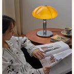 Korean Bauhaus Bedroom Mushroom Desk Lamp Advanced Charging Bedhead Designer Pumpkin TableLamp Room Decor