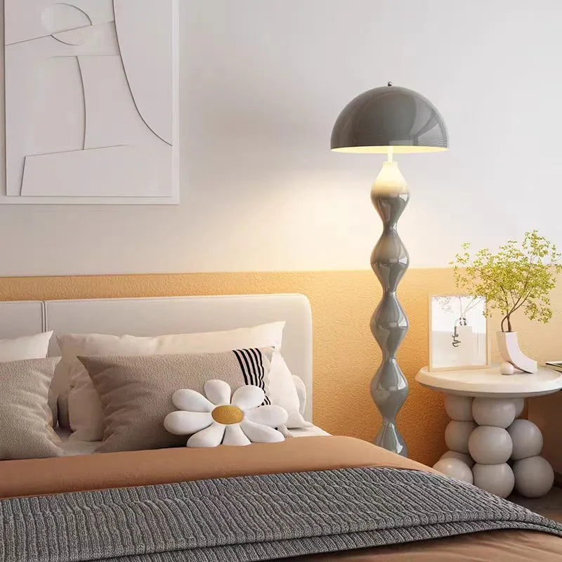 Scandi Macaron Floor Lamp Simple Dimmable Mushroom Lamp Living Room Exhibition Hall Designer Sofa Side Premium Floor Lamp