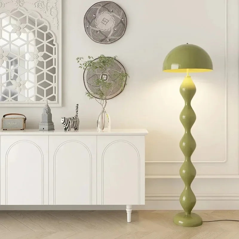 Scandi Macaron Floor Lamp Simple Dimmable Mushroom Lamp Living Room Exhibition Hall Designer Sofa Side Premium Floor Lamp