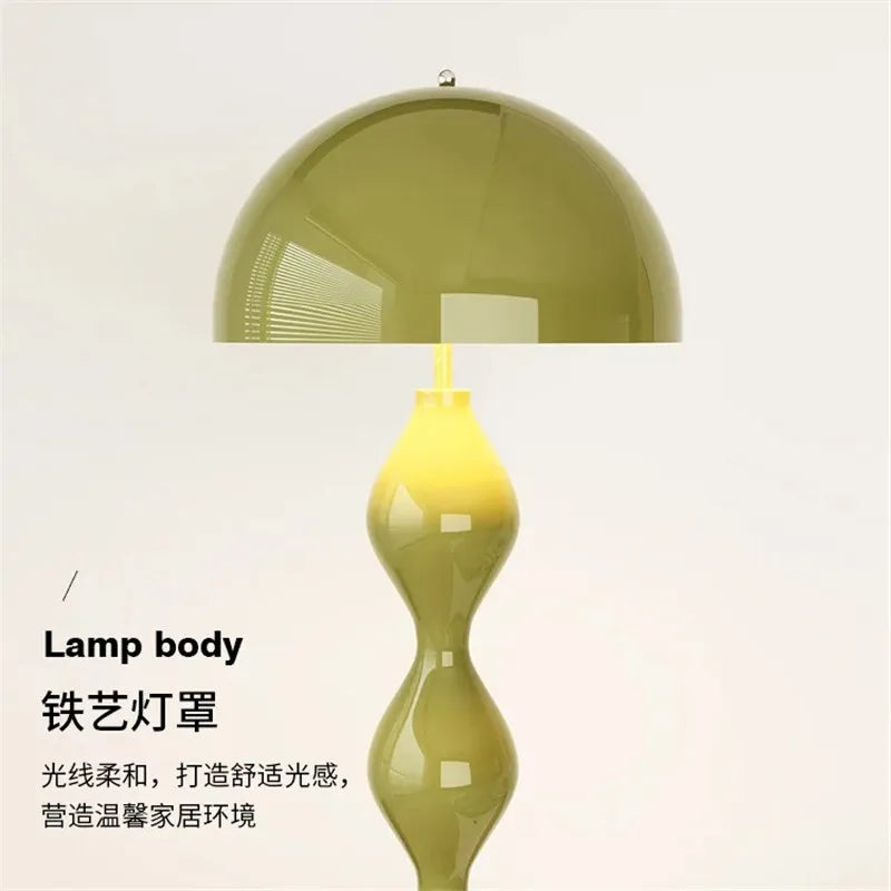 Scandi Macaron Floor Lamp Simple Dimmable Mushroom Lamp Living Room Exhibition Hall Designer Sofa Side Premium Floor Lamp