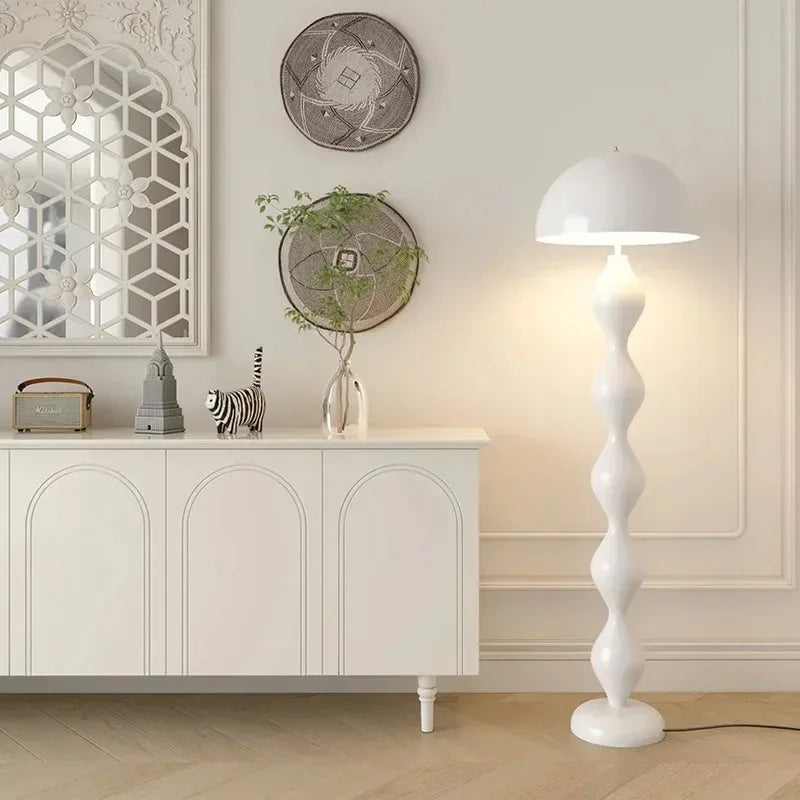 Scandi Macaron Floor Lamp Simple Dimmable Mushroom Lamp Living Room Exhibition Hall Designer Sofa Side Premium Floor Lamp