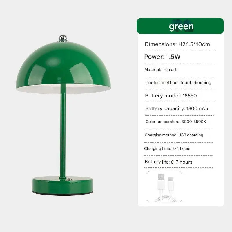 Mushroom Bud Nordic Ins Style Minimalist Bedside Bedroom Desk Wedding Decorative Ambient Night Small Table Lamp