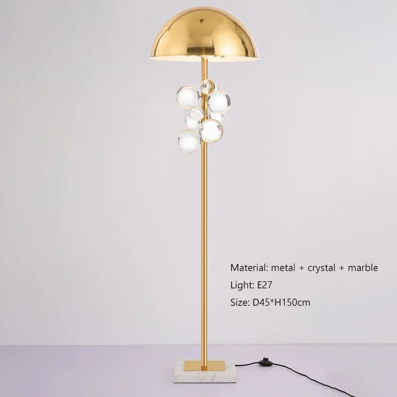 Globo Table Lamp Creative italian designer mushroom lamp romanti Colorful Glass Ball Lamp for Living Room Bedroom Reading Lamp