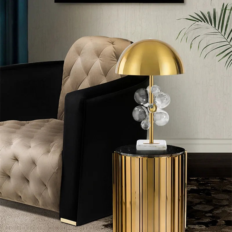 Globo Table Lamp Creative italian designer mushroom lamp romanti Colorful Glass Ball Lamp for Living Room Bedroom Reading Lamp