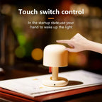 Mini Desktop Sunset Night Lamp Creative USB Rechargeable Mushroom Style Led Night Light for Coffee Bar Home Decor Bedroom