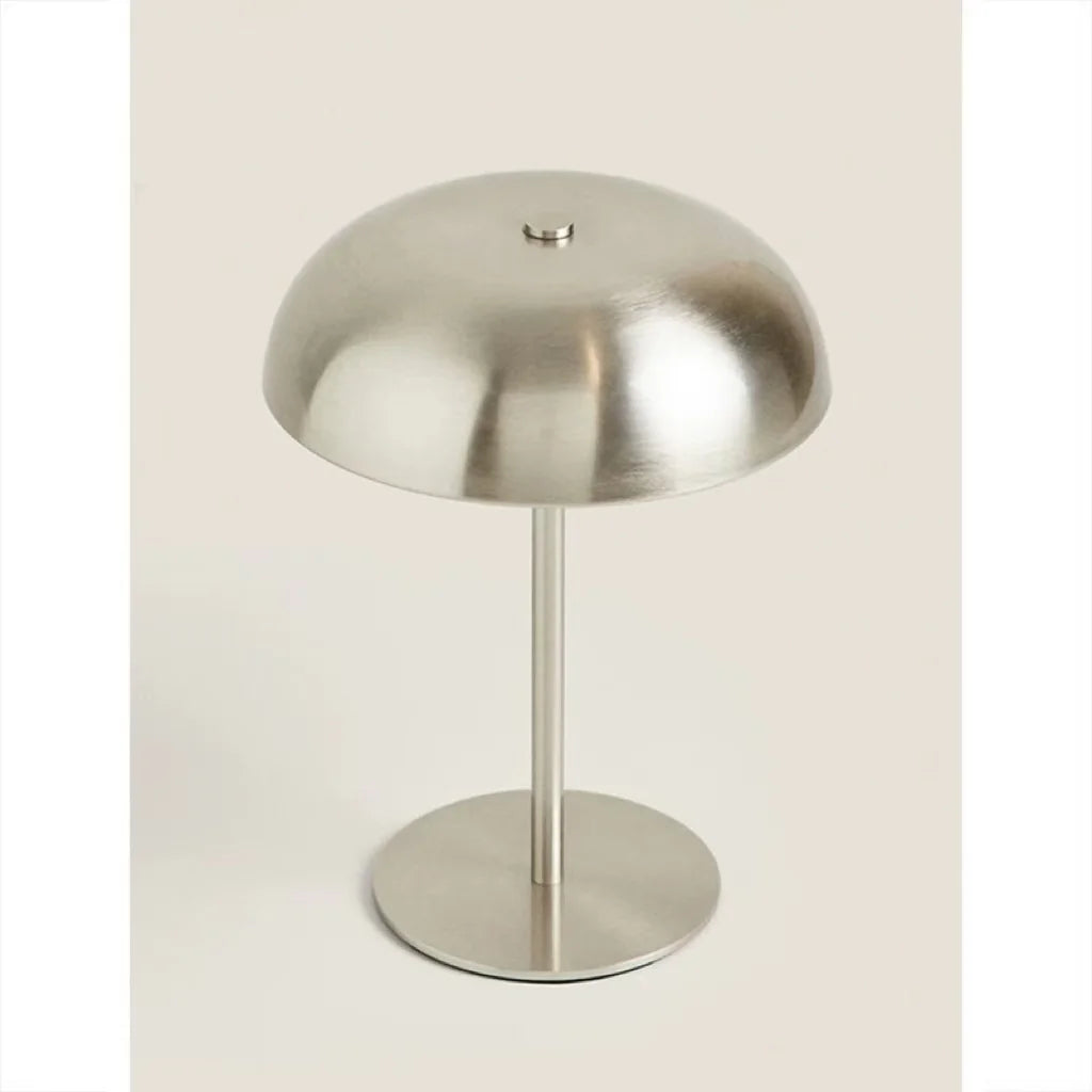 Cute Mushroom Table Lamp, Touch Control 3 Colors Dimmable, Cordless Rechargeable LED Bedside Lamp for Home Decor Gift