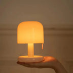 Mini Desktop Sunset Night Lamp Creative USB Rechargeable Mushroom Style Led Night Light for Coffee Bar Home Decor Bedroom