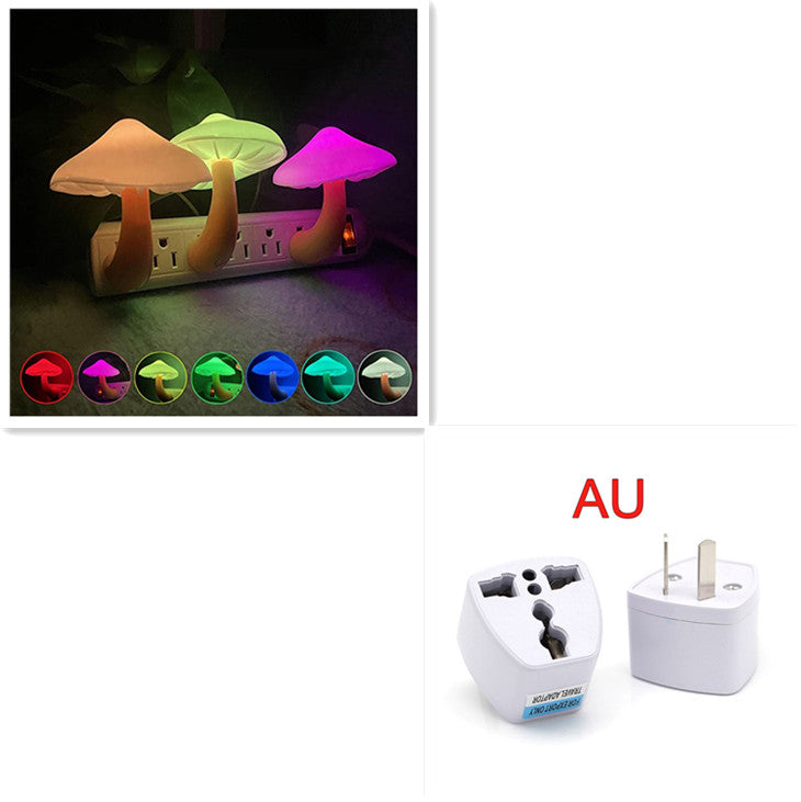Mushroom Plug-In LED Sensor Night Light