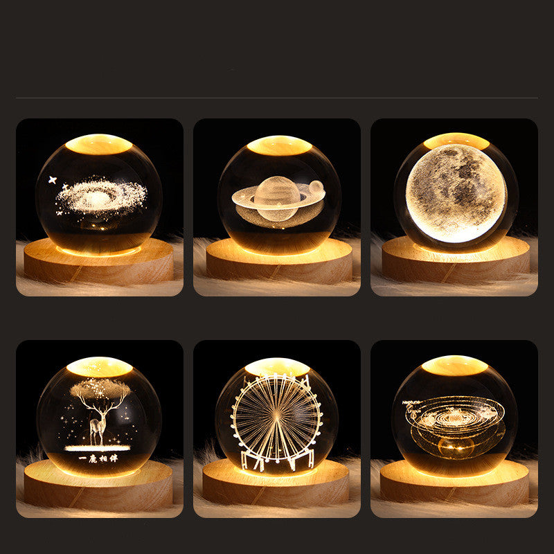 3D Planet Crystal Ball Night Light - product image 5