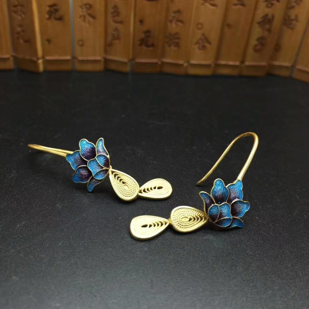 Vintage Cat Flower Earring Splice - product image 5