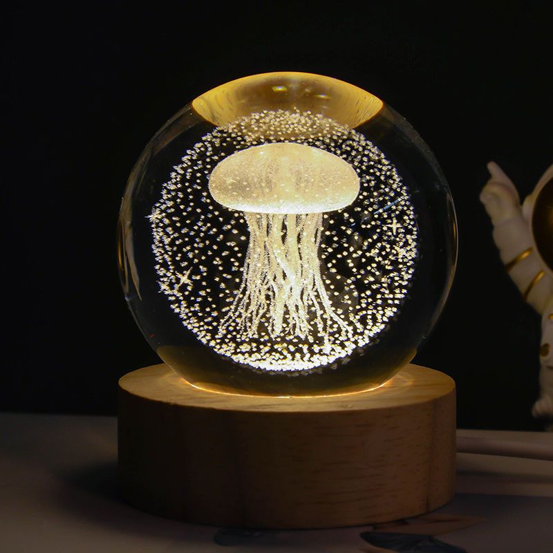 3D Planet Crystal Ball Night Light