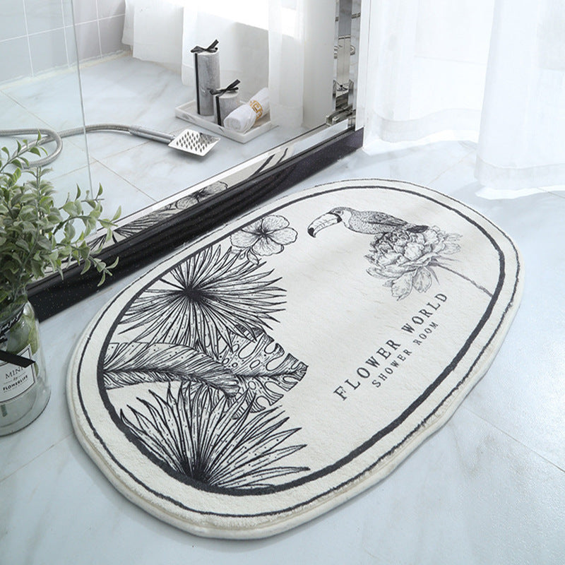 Oval Thickened Cashmere Absorbent Non-slip Rug - product image 6