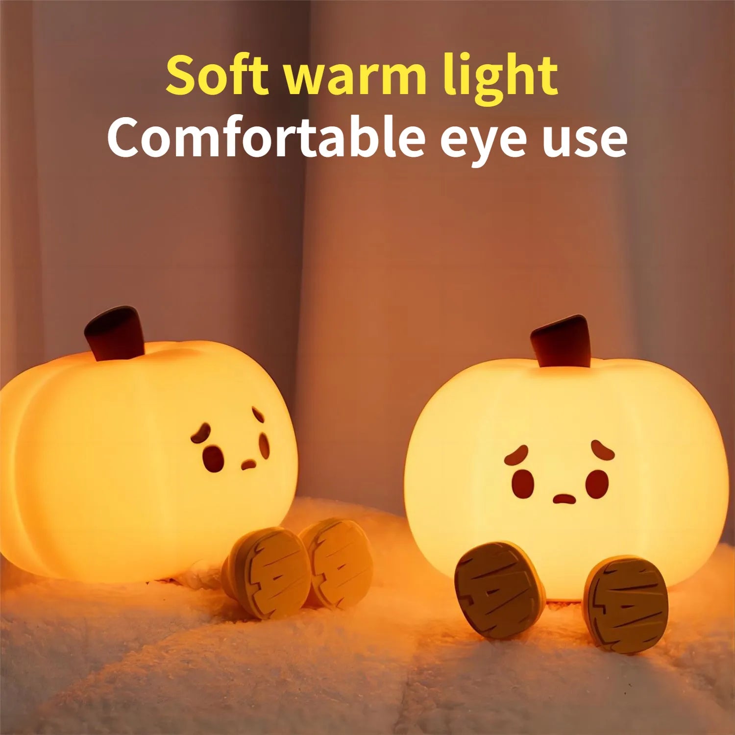Rechargeable Silicone Pumpkin Night Light