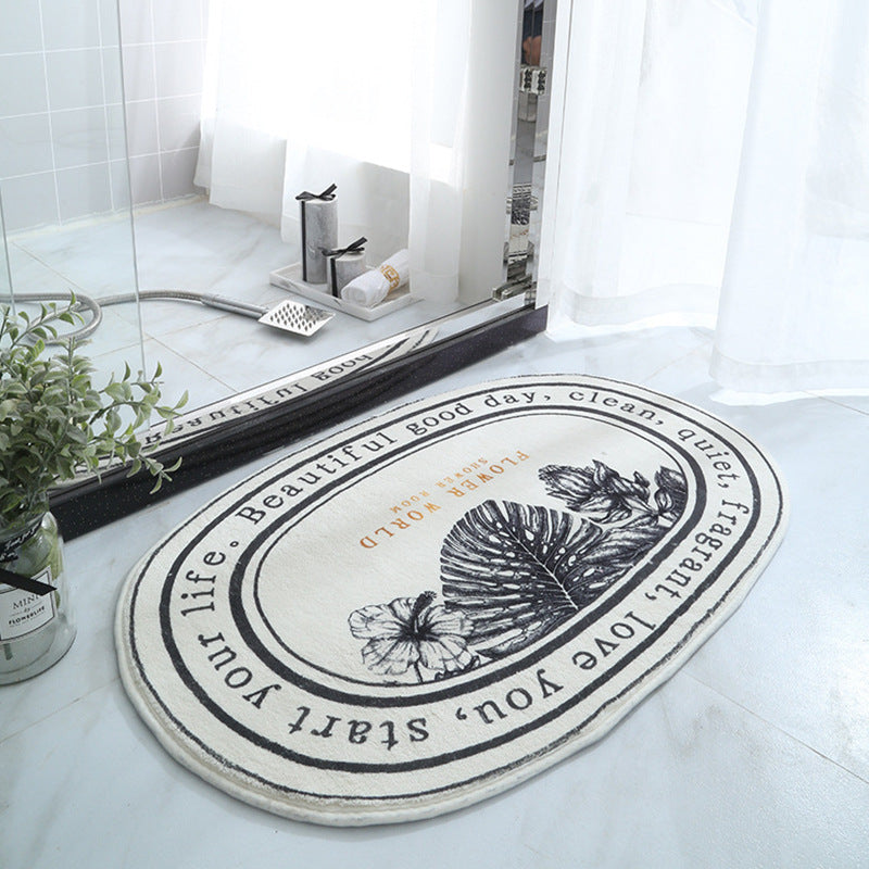 Oval Thickened Cashmere Absorbent Non-slip Rug - product image 12