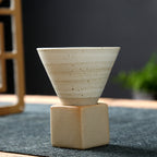 Stoneware Espresso Cup Creative With Base Vintage Ceramic - product image 5
