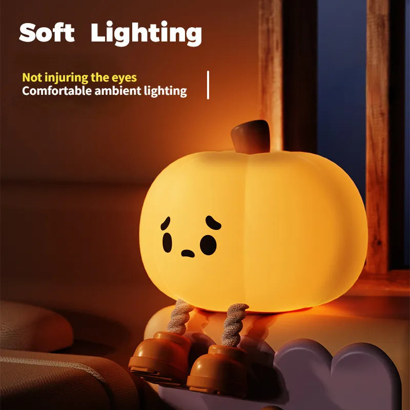 Rechargeable Silicone Pumpkin Night Light