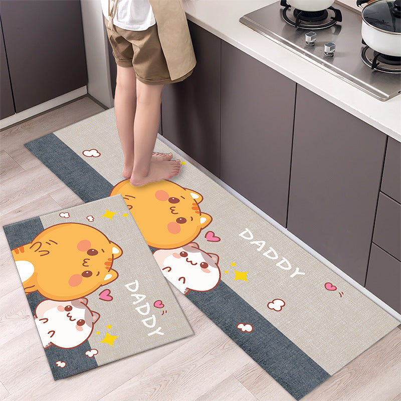 Cartoon Floor Mat Kitchen Strip Rug Simple - product image 6