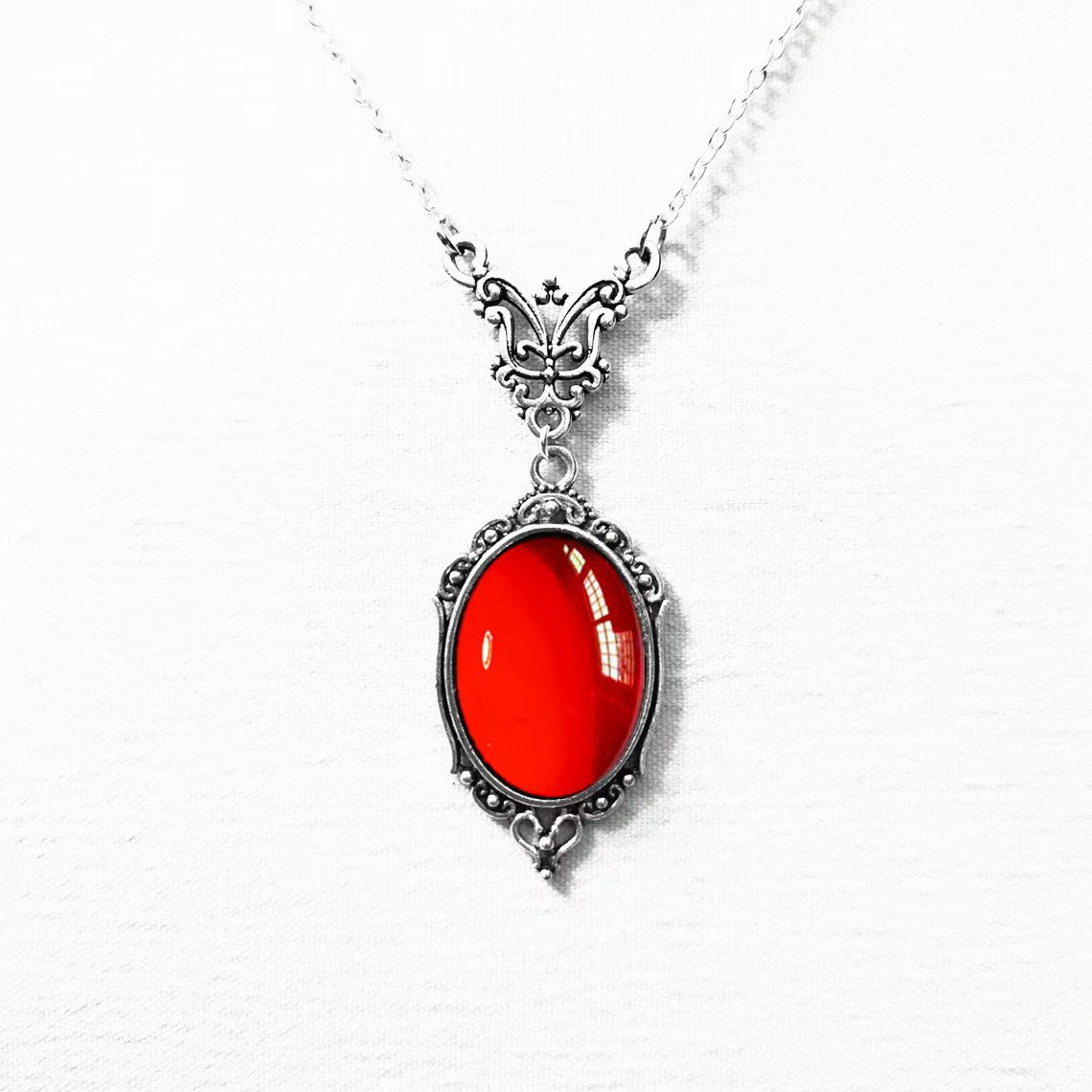 Vintage Red Quartz Crystal Necklace - product image 3